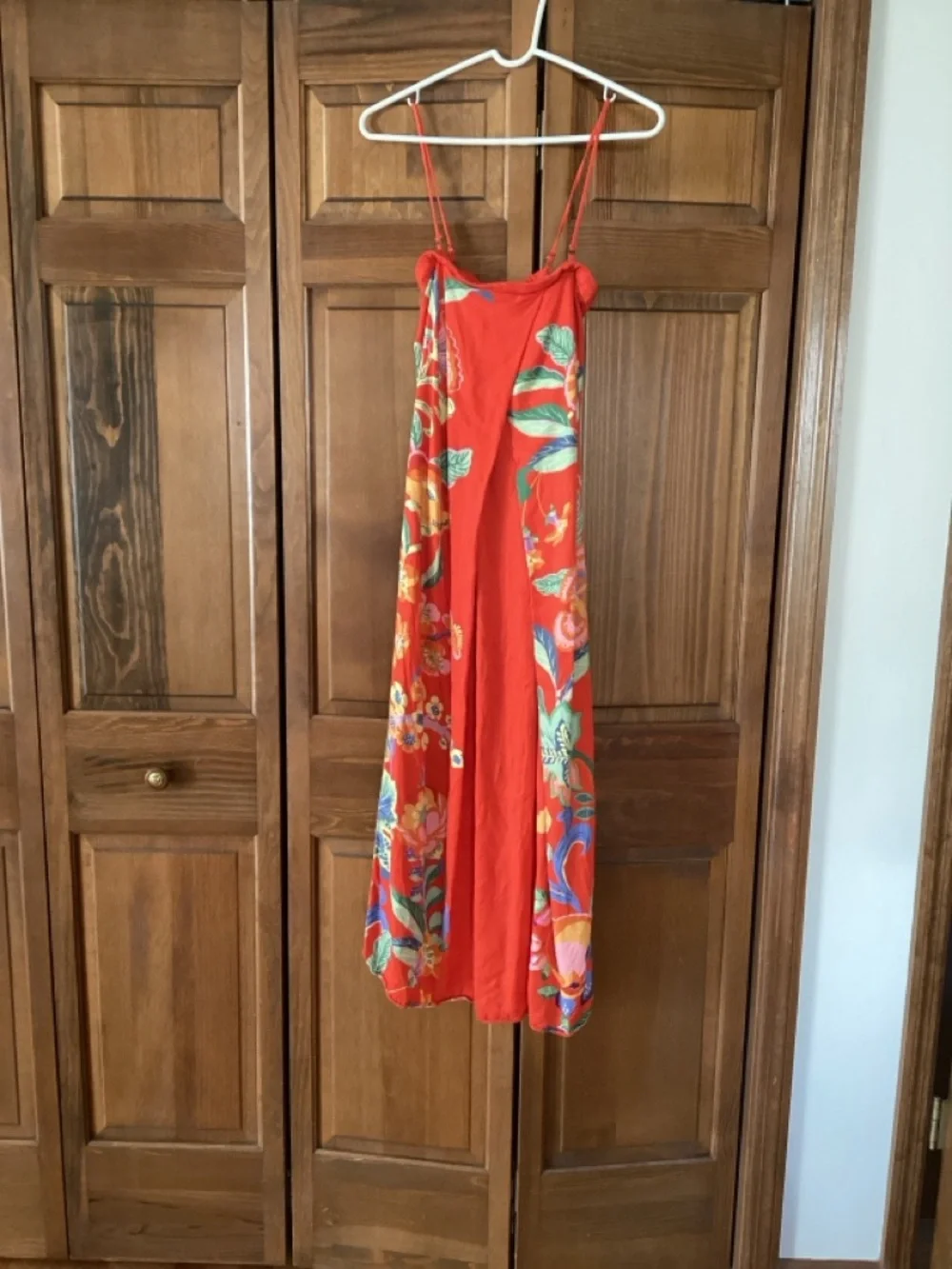 Strapless Red Anthropologie Maxi Dress - Picture 5 of 6